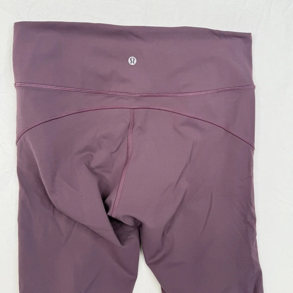 Lululemon In Movement Crop Leggings Everlux Smoked Mulberry 12